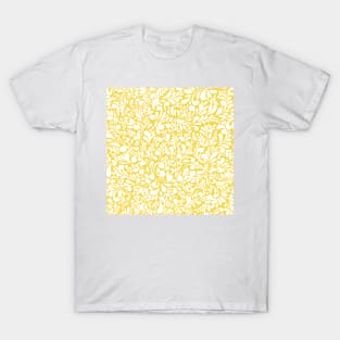 Yellow Line Pattern T-Shirt